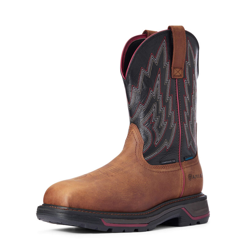 Ariat Arbeitsschuhe Herren - Big Rig Waterproof Composite Toe Braun ( ACQVK-3076 )
